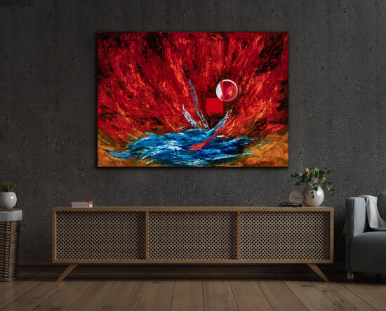 Papírnyomat - 90x125 cm - Érzelmek béklyójában